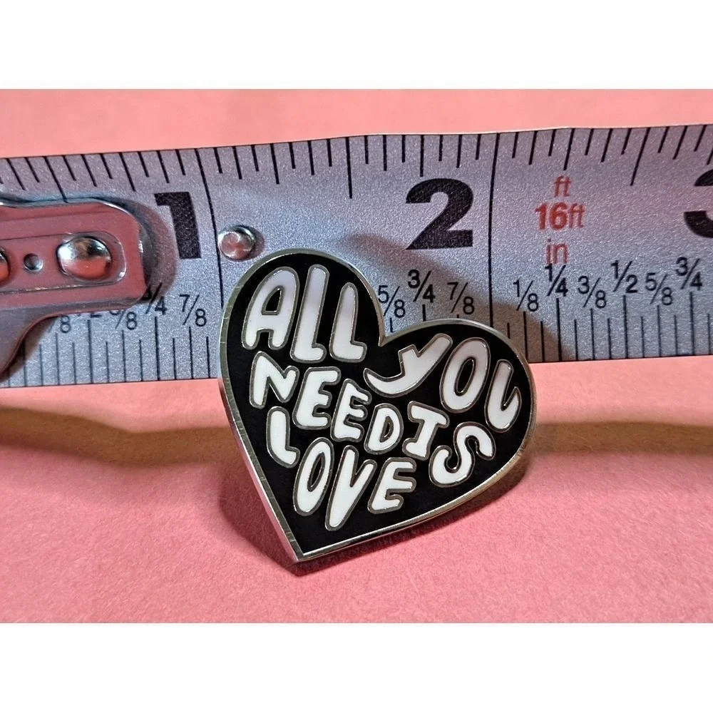 All You Need is Love Heart Shaped Lapel Pin‎